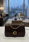 Croia Black Quilted Shoulder Bag