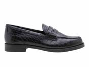 Clarks Straven2 Penny - Black Crocodile (D) image