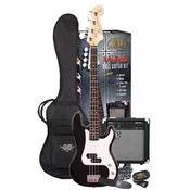 SX SB2 3/4 Size Precision Style Bass Pack and 15-Watt Amp | Black