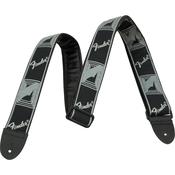 Fender Monogrammed Guitar Strap | Black/Light Grey/Dark Grey image