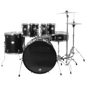 DXP 5 Piece Beginners Drum Kit with Stool and Cymbals | Black