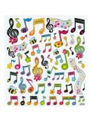 Musical Stickers with Floral Design | Great for Motivation | 3+ Years
