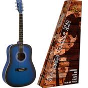SX SD103 | 3/4 Size Acoustic Guitar Kit with Bag and accessories | Blueburst image