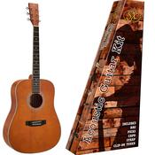 SX SD103 | 3/4 Size Acoustic Guitar Kit with Bag and accessories | Brown image