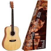 SX SD103 | 3/4 Size Acoustic Guitar Kit | Bag and accessories | Natural image