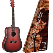 SX SD103 | 3/4 Size Acoustic Guitar Kit with Bag and accessories | Redburst image