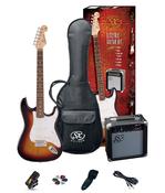 SX SE1 Electric Left hand Guitar Pack with 10 Watt Amp | 3 Tone Sunburst