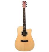SX SD204CE | Dreadnought Electro-Acoustic Guitar | Spruce top | Natural image