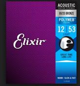 Elixir Polyweb Acoustic Guitar Strings Light 12-53 image