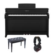 Yamaha CLP835 Piano Bundle with Stool and Headphones | Black image