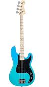 SX SBM2 Precision style Bass Guitar with Bag | Blue Glow