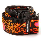 DUNLOP – JIMI HENDRIXâ„¢ BLACKLIGHT MONTEREY ORANGE STRAP