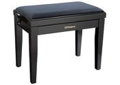 Roland RPB-220BK | Adjustable Piano Bench with Cushioned Velour Seat | Satin Black