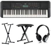 Yamaha PSR-E283 Standard Bundle, (Keyboard, Stand, Bench + Headphones) image