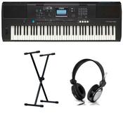 Yamaha PSR EW425 Economy Keyboard Bundle with Stool and Headphones image