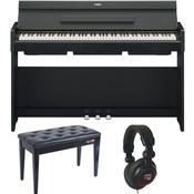 Yamaha YDPS35 Bundle | Standard | Piano Stool | Headphones | Black image