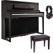 Roland LX6 | Digital Piano Bundle with Stool and Headphones | Charcoal Black image
