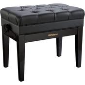 Roland RPB-500PE | Adjustable Piano Bench | Music Compartment | Pin Cushion Style Seat | Polished Ebony image