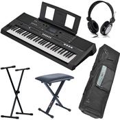 Yamaha PSR E583 Deluxe Bundle with Keyboard, Stool, Stand ,Headphones, Bag image