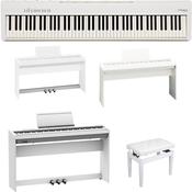 Roland FP30X-WH-2 | Piano Bundle with Roland Stand and Pedals, Adjustable stool | White