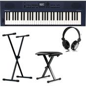 Roland GO keys 3 Bundle | with Stand, Headphones, Bench | Midnight Blue