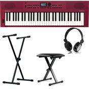 Roland GO keys 3 Bundle |  with Stand, Headphones, Bench | Dark Red