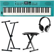 Roland GO keys 3 Bundle | with Stand, Headphones, Bench | Turquoise