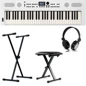 Roland GO:KEYS5 Bundle|  with Stand, Headphone and Bench | White