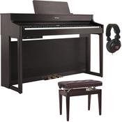 Roland HP702 Digital Piano Bundle | with Stool, Headphones | Dark Rosewood