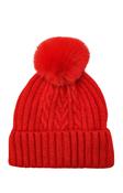 PomPom Hat in Red