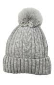 PomPom Hat in Grey