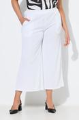 Ulla Popken Textured Culottes in White image
