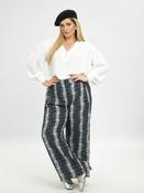 Mat Wide Leg Snake Print Trousers image