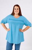 Alex Blouse in Turquoise