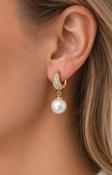 Aveline Earrings in Gold image