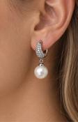 Aveline Earrings in Silver image