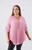 Bonnie Pleated Blouse in Light Pink