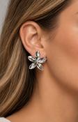 Calliope Earrings in Silver image