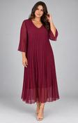 Celine Long Sleeve Dress in Wine