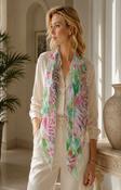 Clara Scarf in Green/Pink image