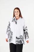 Curviss Shirt in White Marble