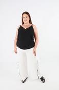 Curviss Wide Leg Trouser in White image