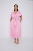 Dani Short Sleeve Dress in Light Pink image