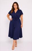 Dani Short Sleeve Dress in Navy