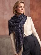 Dotty Scarf in Navy
