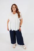 Effie Wide Leg Trousers in Navy