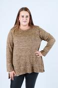 Emer Rhinestone Top in Tan image