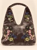 Fern Velvet Bag in Brown image