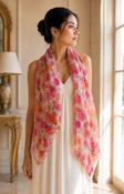 Flora Scarf in Pink image