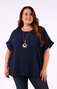 Freya Blouse in Navy